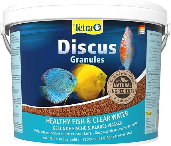 Tetra Discus Balık Yemi Granül (Bits) 10 L Kova / 3000 g | Karaca Akvaryum discus balık yemi