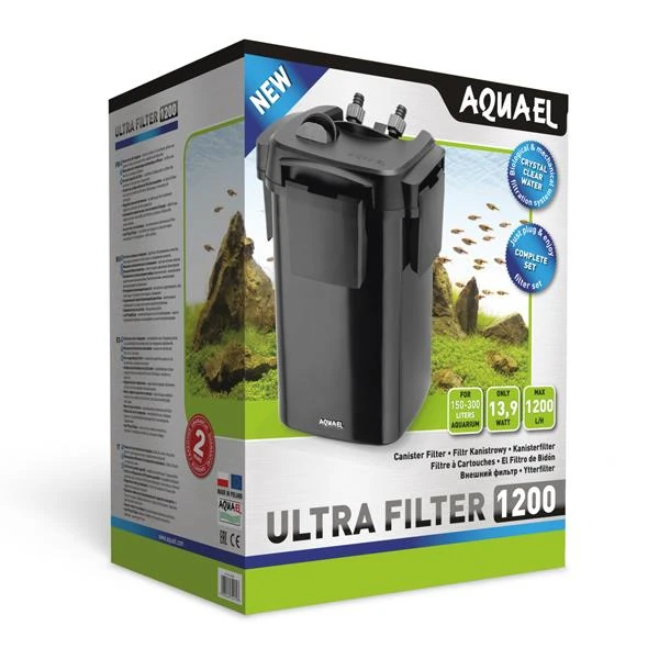 Aquael Ultra Filter 1200 Dış Filtre 13,9W 1200L/S | Karaca Akvaryum Aquael Ultra Filter 1200 Dış Filtre 13,9W 1200L/S